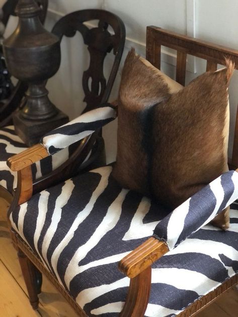 Tropical British Colonial, Bush Camp, Zebra Chair, Interior Design Course, Afrocentric Decor, African Interior, Campaign Furniture, British Colonial Style, Colonial Design