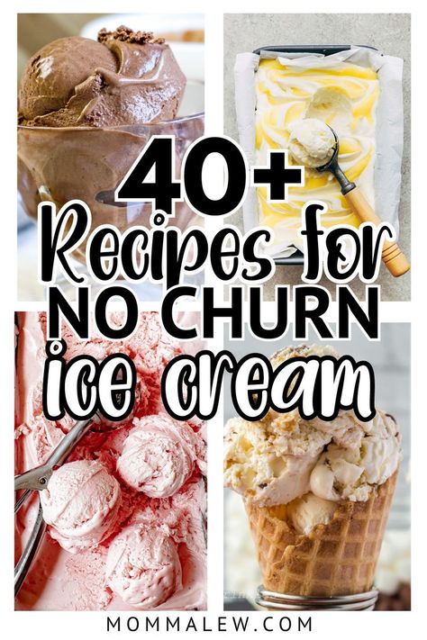 Easy No Churn Ice Cream Recipes Churn Ice Cream Recipes, No Churn Ice Cream Recipes, Ice Cream Sandwich Cake Recipe, Homemade Ice Cream Recipes Machine, Best Homemade Ice Cream, Ice Cream Recipes Machine, Creamy Ice Cream, Easy Homemade Ice Cream, Churn Ice Cream