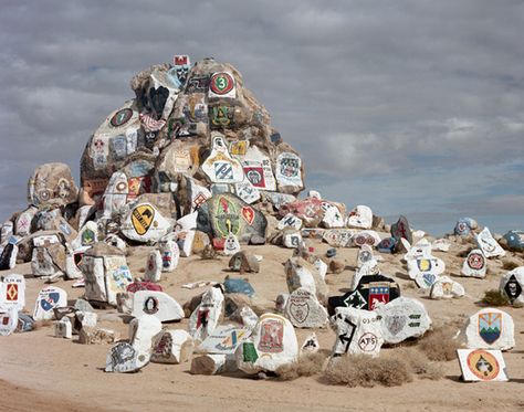 Fort Irwin CA - Michael's battalion went here last March for NTC, and were able to paint a rock, which is only allowed if you complete the course successfully. Barstow California, Army Wife Life, Irish Houses, Army Training, Fort Hood, Training Facility, Army Rangers, Military Insignia, Army Life