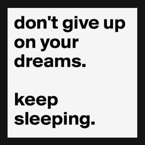 Don't give up on your dreams. Keep sleeping. Love Friendship Quotes, Maple Ridge, Friendship Quotes Funny, E Card, You Gave Up, Don't Give Up, Bones Funny, Friendship Quotes, The Words