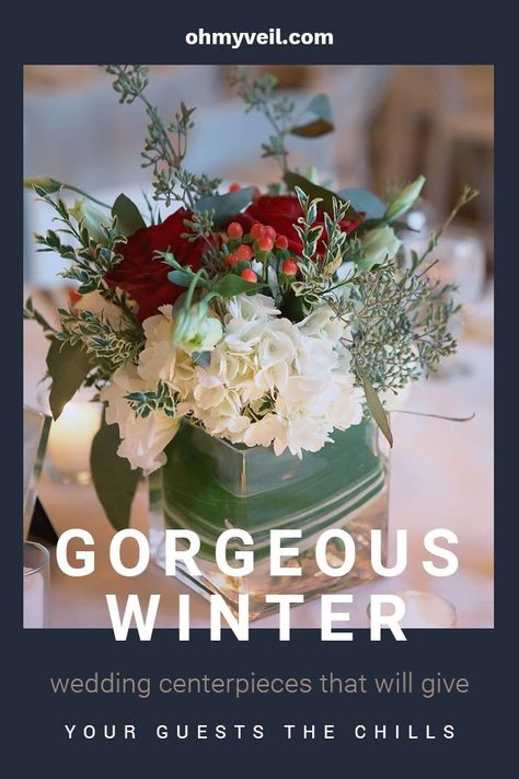 A centerpiece can truly make or break your wedding! If you are planning a winter wedding this year, consider featuring one of these winter wedding centerpiece ideas. They’re seasonally appropriate AND they steal the show! You can’t go wrong with one of these clever winter wedding centerpiece ideas. #wedding #centerpiece #weddingdecor #weddingideas Modern Winter Centerpieces, Winter Wedding Flowers Centerpieces, Wedding Centerpieces Winter, Winter Wedding Table Centerpieces, Winter Wedding Centerpiece Ideas, Roses Tree, Centerpiece Ideas Wedding, Wedding Centerpiece Ideas, Winter Wedding Centerpieces