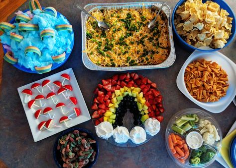 Tornado Food Ideas, Storm Chaser Birthday Party, Tornado Party Food, Tornado Themed Party, Twonado Birthday Party Food, Weather Themed Birthday Party, Tornado Themed Food, Weather Birthday Party Ideas, Tornado Themed Birthday Party