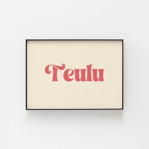 Teulu print, Welsh themed wall art, Perfect gift for a loved one who appreciates the Welsh culture, Family gallery wall art, Family Poster Welsh Culture, Family Gallery Wall, Word Meaning, Family Poster, Gallery Wall Art, Print Frame, Unique Wall Art, Paper And Ink, Art Gallery Wall