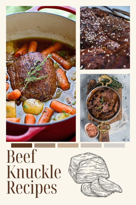 Beef knuckle is a very lean cut that comes from the beef round and it goes by many different names- Its a very tender, tasty, and versatile cut and we’re gonna show you what you can make with it! #beef #beefknuckle #beefknucklerecipes #sirlointio #bottomround #ballround #sirlointip #roundtip #tipcenter #beefrecipes #potroast #braisedbeef #roastbeef #teriyakibeef #beeftips Beef Knuckle Roast, Beef Knuckle Recipes, Beef Tips And Gravy, Beef Round, Teriyaki Beef, Comfort Casseroles, Sirloin Tips, Budget Friendly Dinner, Roasted Root Vegetables