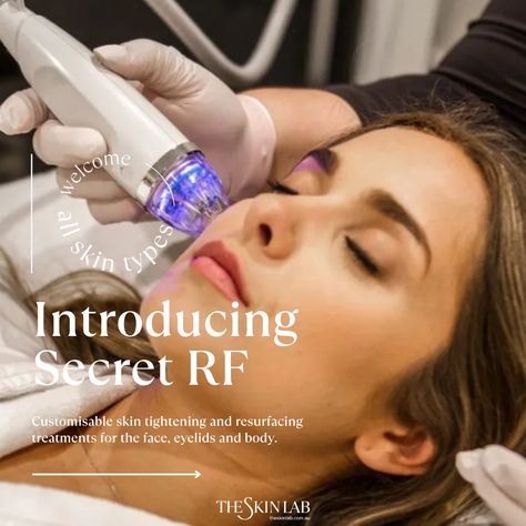 Here's how it works: The microneedles create tiny, precise channels in the skin, triggering the body's natural healing mechanism. The real results happen as the RF energy is delivered through these channels, gently heating the dermal layers. This dual-action process achieves multiple benefits. #TheSkinLab #TheSkinLabBrisbane #SecretRF #Microneedling #GlowingSkinJourney #BrisbaneBeauty Rf Microneedling Benefits, Microneedling Benefits, Rf Microneedling, Beauty Clinic, Real Results, Skin Tightening, Natural Healing, Glowing Skin, Skin Types