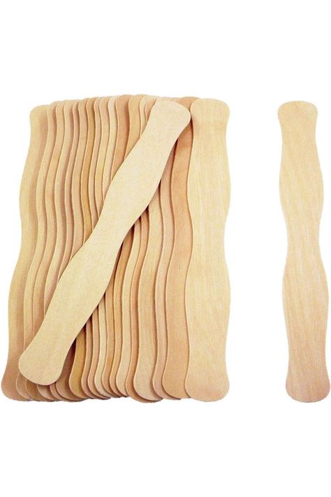 Craft Fan Handle Sticks, 200pc, 8' Wedding Wooden Wavy Jumbo Handles, By Fedmax #papercrafts Auction Paddles, Paint Stick Crafts, Wooden Craft Sticks, Wooden Fan, Wedding Fan, Wooden Roses, Craft Sticks, Wedding Program Fans, Wooden Craft