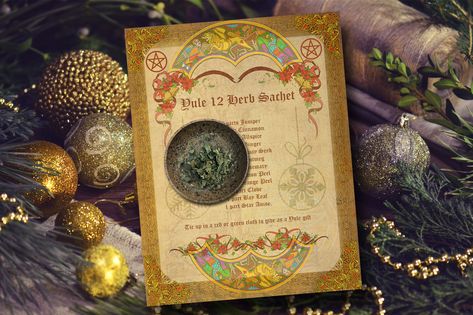 Links to https://morganamagick.com/item/yule-12-herb-sachet Yule Winter Solstice, Pagan Yule, Wiccan Sabbats, Happy Solstice, We Three Kings, Bless The Child, Grimoire Book, Magick Spells, Queen Of Heaven