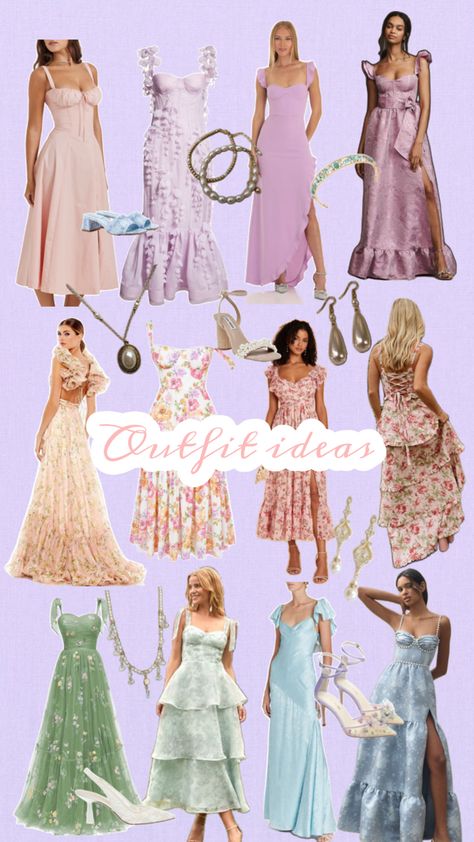 Bridgerton Inspired Outfits, Vintage Garden Parties, Bridgerton Inspired, Outfit Collage, Inspired Outfits, Guest Dresses, Garden Party, Party Outfit, Tea Party