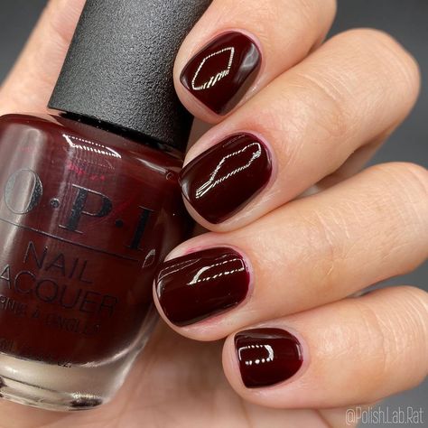 Burgundy Nail Polish, Adorable Nails, Trendy Nail Polish, Karina Style, Opi Gel Nails, Opi Nail Colors, Wine Nails, Nail Goals, Nail Colours