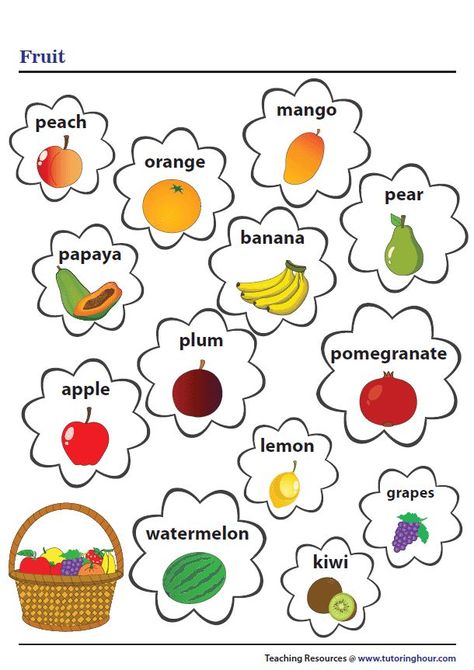 Fruit Chart Fruits Chart For Preschool, Five Food Groups, Vegetable Chart, Fruit Collage, Teacch Activities, Mehandi Designs Easy, Plant And Animal Cells, Ela Worksheets, Fruits Drawing