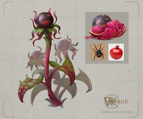 ArtStation - Voyage Artbook, Jourdan Tuffan Plant Monster, Alien Plants, Plant Magic, Alien Concept, Wild Creatures, Alien Creatures, Fantasy Concept Art, Environment Design, Plant Art