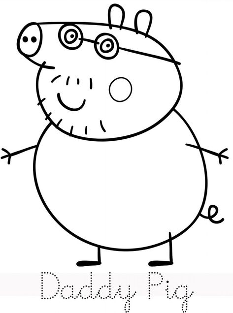 Peppa Pig Coloring Pages ⋆ coloring.rocks! Peppa Pig Drawing, Peppa Pig Pictures, Heo Peppa, Pig Coloring Pages, Peppa Pig Christmas, Danny Dog, Peppa Pig Cartoon, Greta Gris, Papa Pig