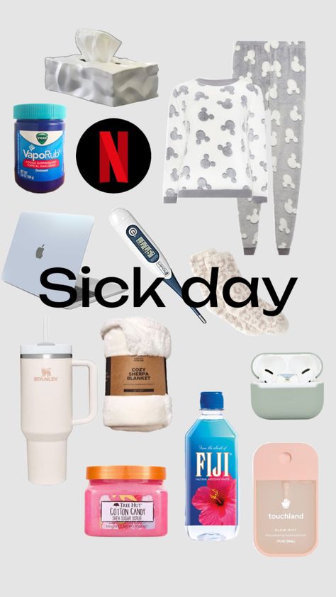 Sick Day Routine, Sick Day Outfit, Cold Sick, Sick Day Essentials, Sick Food, Lilly Pulitzer Outfits, Cough Suppressant, Day Routine, Sick Day