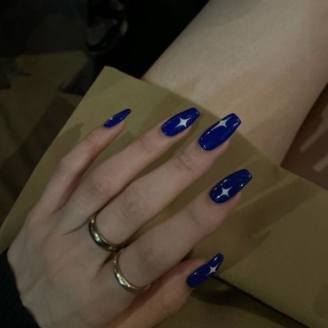 Trendy Nails Ideas 2023 Winter, Nail Inspo Dark Blue, Navy Blue Nail Designs, Future Nails, Era Tour, Dark Blue Nails, Navy Blue Nails, Prom Inspo, Punk Nails