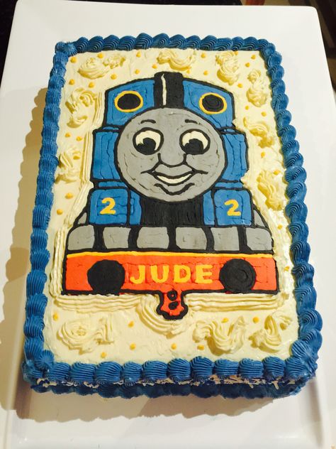 Thomas The Tank Cake, Frozen Buttercream Transfer, Thomas The Tank Engine Cake, Buttercream Transfer, Thomas Cake, Tank Cake, Cake Frozen, Thomas Cakes, Thomas The Tank