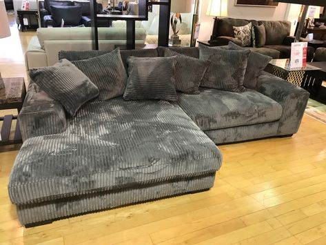 Fuzzy Couch Sofas, Fluffy Sectional Couch, Couch For Cuddling, Oversized Sofa Comfy Couches, Couches For Apartments, Different Couch Styles, Lazy Couch, Grey Corduroy Couch, Cuddle Couch Living Room