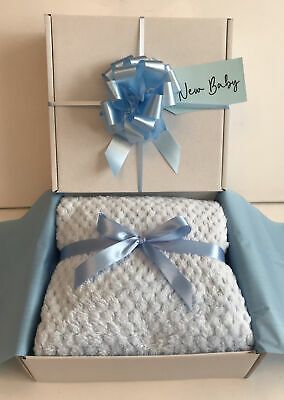 Luxury Blue New Arrival Blanket Maternity Shower Gift Baby New Baby Gift Idea | eBay Blanket Gift Basket, Alize Puffy, Baby Blanket Gift, Box Hat, Waffle Blanket, Bday Gift, Easy Crochet Patterns Free, Baby Bedding Sets, Luxury Baby