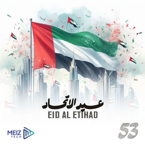 Eid Al-Etihad Mubarak!
Today, we celebrate the unity, pride, and heritage of our great nation. Let us honor the past, cherish the present, and embrace the future as we stand together in the spirit of the union.

Happy 53rd UAE National Day!
#UAENationalDay #EidAlEthihad #SpiritOfTheUnion #UAE53 Uae National Day, National Day, The Union, The Present, The Future, The Past, This Is Us, Let It Be, Celebrities