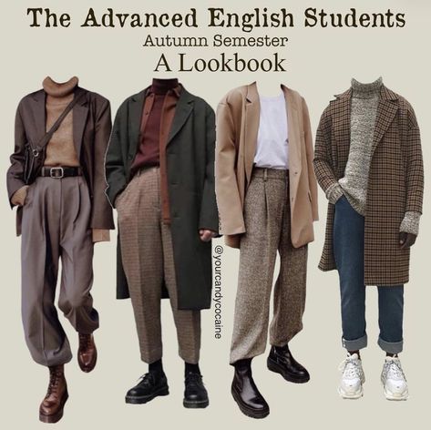 Aesthetic Lookbook, Academia Aesthetic Outfit, Dark Academia Outfits, Dark Academia Clothes, Academia Clothes, Dark Academia Style, Mode Retro, Academia Outfits, Academia Style