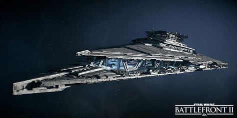 ArtStation - Star Wars Battlefront 2 - Resurgent Star Destroyer Star Wars Battlefront 2, Battlefront 2, Star Wars Novels, Space Ships Concept, Star Wars Vehicles, Star Wars Battlefront, Spaceship Art, Better Late Than Never, Star Destroyer