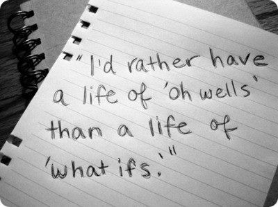 Inspirational Photo 29 - Just do it and try. Worst thing, you learn something. What Ifs, Very Important Person, Thinking Quotes, Life Quotes Love, Words Worth, Visual Statements, All Quotes, E Card, Wonderful Words