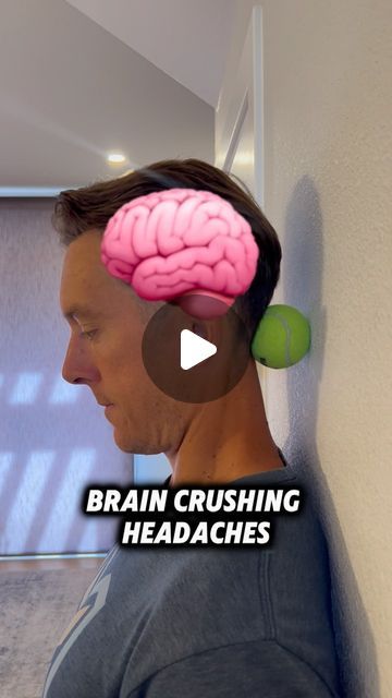 Movement Vault on Instagram: "🧠 Instantly fix your brain crushing headaches - Here’s how ⬇️  You can see that you have a lot of muscles and nerves located on the back of your head and neck. These muscles and nerves can be contributing to your headaches.  Studies have shown that performing a muscle and fascia release technique for suboccipital muscles located at the base of your skull and top of your neck can decrease and even completely fix certain types of headaches.  I am going to teach you two different options. The first is using a tennis ball and is a gentler way to release the tension in these muscles.  Place the ball at the base of your skull and slowly rotate your neck side to side and up and down.  Make sure that the ball stays in the small space at the base of your skull.  You c Suboccipital Release, Cluster Headache Relief, Suboccipital Muscles, Tension Headache Remedies, Fascia Release, Getting Rid Of Headaches, Sinus Pain, Headache Types, Human Body Systems