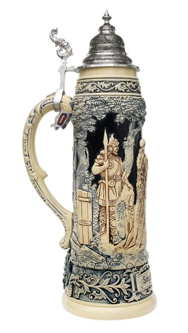 King Limitaet 2010 | Siegfrieds Return Antique Style Beer Stein Germanic Mythology, Octoberfest Beer, Vintage Pantry, German Beer Mug, German Beer Steins, Oktoberfest Beer, Beer Company, Brewing Equipment, Beer Design