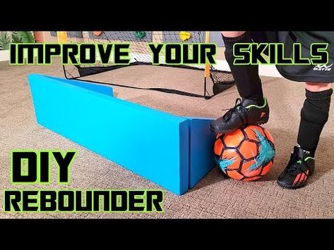 (7) DIY Soccer Rebounder Board - Soccer Trainer - YouTube Soccer Rebounder, Soccer Trainer, Soccer Room, Soccer Drills, Soccer Skills, Improve Yourself, Soccer, Gym, Football