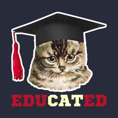 Cat With Graduation Cap, Graduation Cap Designs Cat, Cat Graduation Cap, Wearing Graduation Cap, Cat Graduation, Graduation Cap Card, Senior Stuff, Funny Phone Cases, Graduation 2024