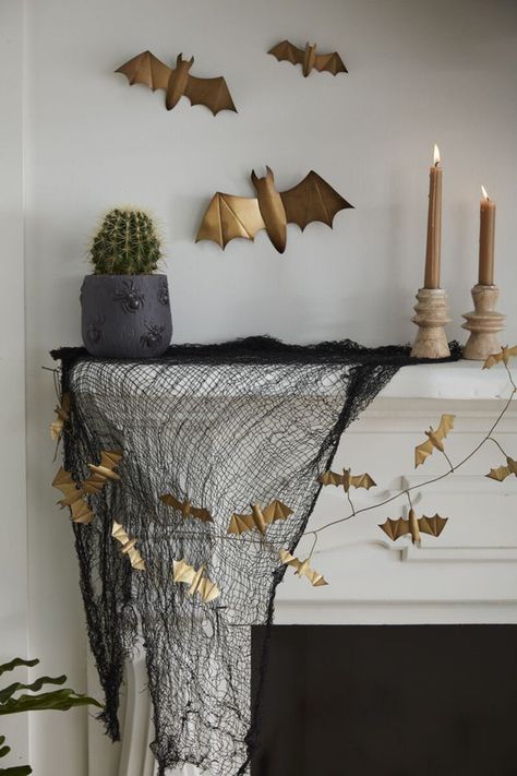 ALL // FALL + HALLOWEEN – Pink Antlers Bat Wall Decor, Bat Garland, Magician Party, Wholesale Decor, Spooky Aesthetic, Rainbow Unicorn Party, Bat Wall, Gold Sheets, Metal Wings