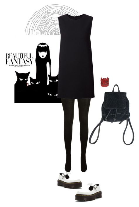 "Emily the Strange; Emily the Strange" by syarina ❤ liked on Polyvore featuring EMILY THE STRANGE, Yves Saint Laurent, Rosetta Getty and Dr. Martens Emily Strange Cosplay, Emily The Strange Cosplay, Emily The Strange Outfit, Emily The Strange Clothes, Emily Strange, Ruby Gloom, Gothic Mode, Emily The Strange, Rosetta Getty