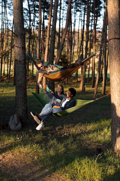 OTraki Camping Hammock with Mosquito Net and Tarp 114 x 54 inch 440 LBS Load Capacity Nylon Lightweight Double Portable Hammock with Straps for Travel Outdoor Hiking Backpacking Picnic (ArmyGreen) LINK HERE: https://amzn.to/43y5d76 Hammock Aesthetic, Travelling Van, Van Lifers, Cute Camping, Hammock With Mosquito Net, Portable Hammock, Camping Hammock, Outdoor Hammock, Hiking Backpacking