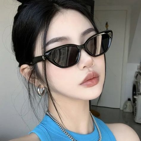 YesStyle discount code: OLIVIASOJO | afilliate code, links | Cat Eye Sunglasses Perfect Sunglasses, Black Eyeglasses, Cat Eye Sunglasses Women, Sunglasses Women Fashion, Sunglasses Uv Protection, Square Faces, Cat Eyes, Sunglasses Fashion, Cat Eye Glasses