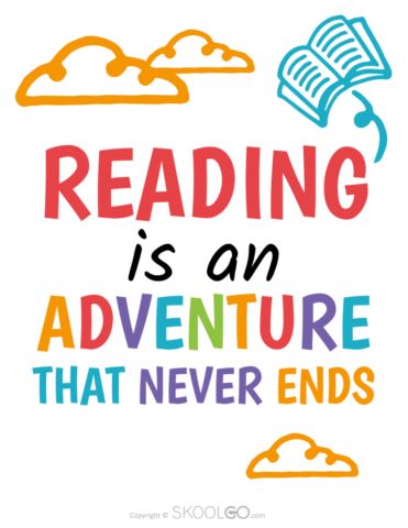 Learning To Read Quotes, Library Day Poster, Poster About Reading Books, Reading Is Fun Poster, Reading Quotes Classroom, Reading Signs For Classroom, Reading Rules For Kids, Library Posters Ideas, Reading Is An Adventure Theme