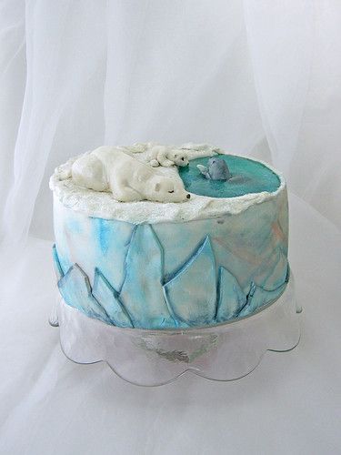 Polar Bear Cake | Marina Danovska | Flickr Arctic Cake, Polar Bear Cake, Polar Bear Party, Winter Cakes, Fox Cake, Penguin Cakes, Animal Birthday Cakes, Christmas Cake Designs, Teddy Bear Birthday