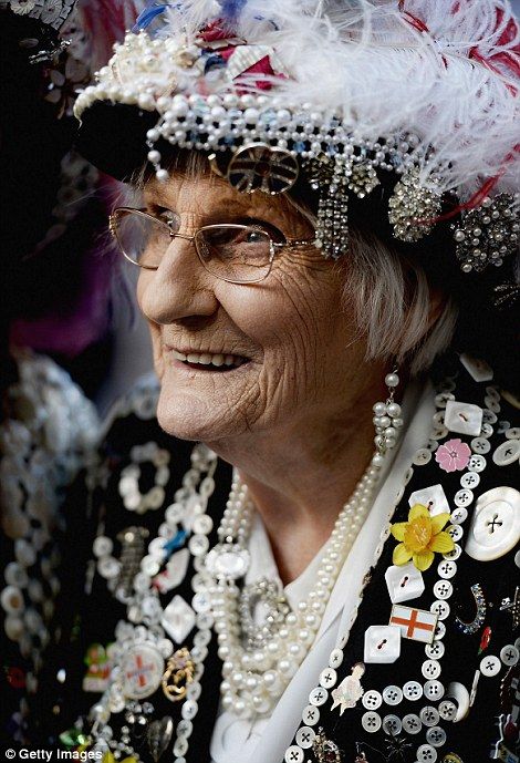 The Pearly Queen of Smithfield Market Pearly Queen, Pearly Kings And Queens, London Family, London Today, London History, Harvest Festival, King Queen, My Heritage, Mother Of Pearl Buttons