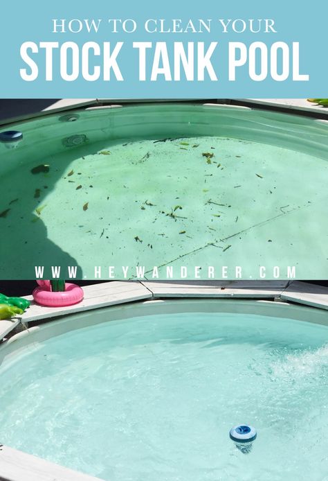 How To Clean Your Stock Tank Pool Water Stock Tank Pool Maintenance, Stock Tank Pool Landscape Ideas, Backyard Stock Tank Pool Ideas, Stock Pool Ideas, Stocktank Pool Ideas, Tank Pool Ideas, Stock Tank Pool Ideas, Stock Pool, Stock Tank Pools