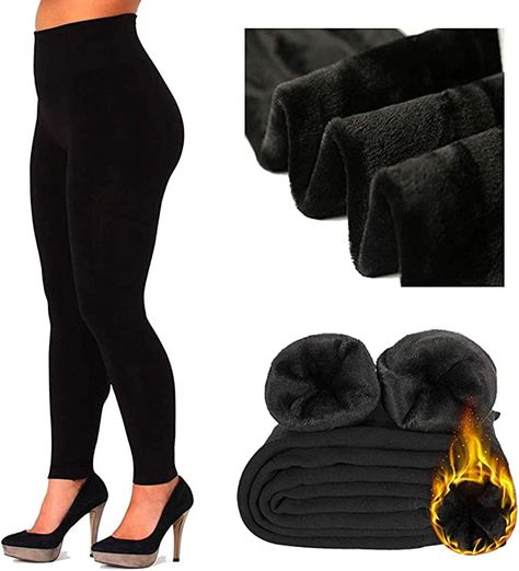 The RASH ACCESSORIES Women’s Ladies New Thermal Winter Black Thick Fur Fleece Lined Leggings are a type of warm, comfortable, and stylish leggings designed for women. They are made with a thick fur lining and feature a fleece lining for added warmth, making them ideal for wearing during the cold winter months. The leggings are available in UK sizes 10-20. Heavy Clothing, Thermo Leggings, Winter Tights, Stylish Leggings, Fleece Lined Leggings, Thermal Leggings, Lined Leggings, Womens Thermal, Warm Leggings