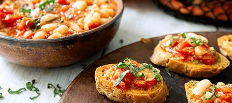 Gluten Free – Pastene Tomato White Bean, Gluten Free Baguette, Braised Leeks, Holiday Recipes Thanksgiving, French Bread Recipe, Vegetarian Instant Pot, How To Peel Tomatoes, Crispy Chickpeas, Baked Spaghetti