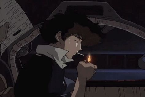 Spike Spiegel, Cowboy Bebop, Cowboy, Gif, Anime