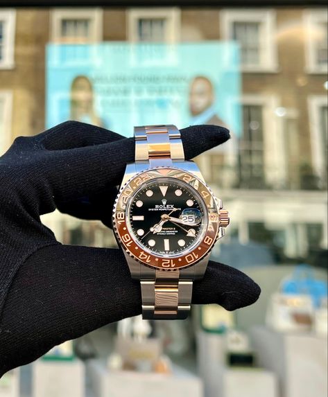 Rolex GMT-Master II Two Tone Rootbeer -126711CHNR Dm to buy #rolex #rolexmaster #rolexgmt #rolexfam #rolexwatch #rolexlove #rolexaddict #watchaddict #watchcollector Buy Rolex, Rolex Gmt Master Ii, Designer Watches, Rolex Gmt, Watch Design, Rolex Watches, Rolex, Two Tone