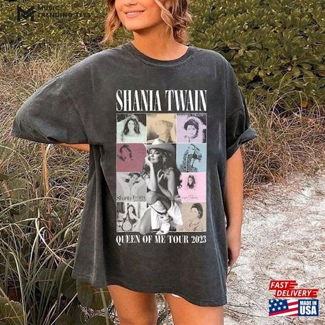 Shania Twain Queen Of Me Tour 2023 Shirt Tshirt Fans Gift For Fan Classic T-Shirt Check more at https://musictrendingtees.com/product/shania-twain-queen-of-me-tour-2023-shirt-tshirt-fans-gift-for-fan-classic-t-shirt/ Shania Twain Tshirt, Trixie Katya, Country Girl Shirts, Trixie And Katya, Country Music Shirts, Shania Twain, Gildan Sweatshirts, T Shirt And Shorts, Country Girls