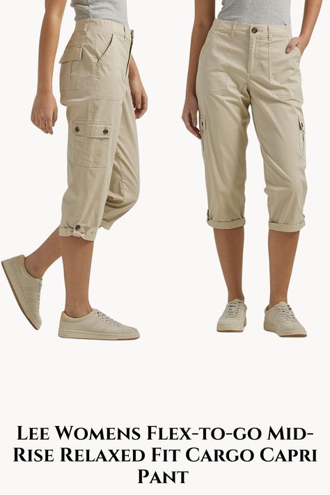 Mid-Rise Relaxed Fit Cargo Capri Pant. #Lee Capri Pants, Mid Rise, Capri, Shoe Accessories, Shoes Accessories, Relaxed Fit, Pants, Clothes, Trousers