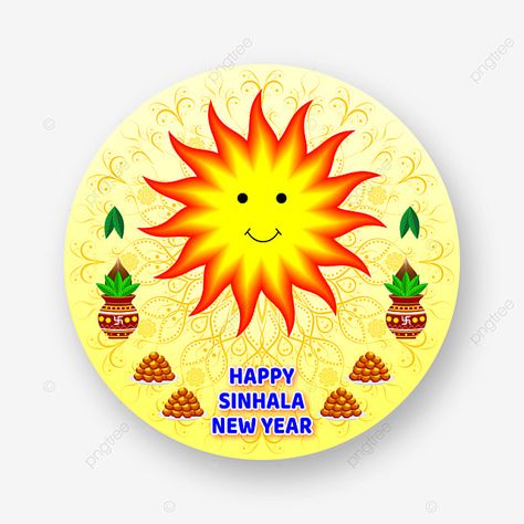 Sinhala Hindu New Year, Sinhala New Year, Sinhala Tamil New Year, Hindu New Year, New Year Happy, New Years Background, Girls Frock Design, New Year Png, New Year Designs