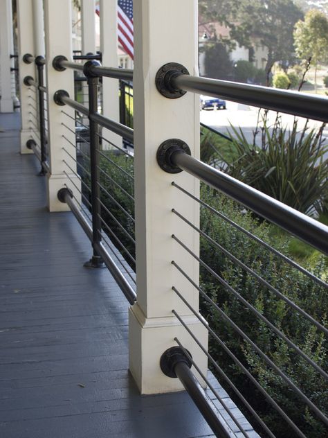 Hmmmmmmm . Porch Railing Ideas, Fence Trellis, Trellis Pergola, Porch Railing Designs, Deck Patio Ideas, Contemporary Deck, Four Seasons Room, Materials Board, Stair Railings