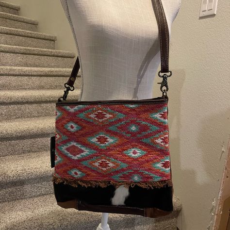 Nwt Beautiful Myra Bag. Vibrant Colors With A Stripe Of Cowhide. Should Strap Is Adjustable. Feel Free To Ask Me Questions. Ask Me Questions, Pink Bag, Ask Me, Accent Colors, Pink Blue, Shoulder Bags, Vibrant Colors, Bag Lady, Purse