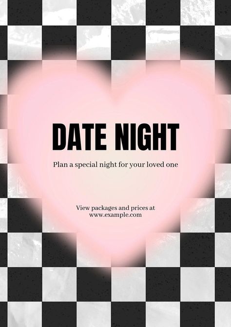 Date night poster template, editable text & design | premium image by rawpixel.com Heart Border Frame, Heart Border, About Heart, Border Frame, Awesome Designs, Creative Fonts, Aesthetic Things, Text Design, Online Tools