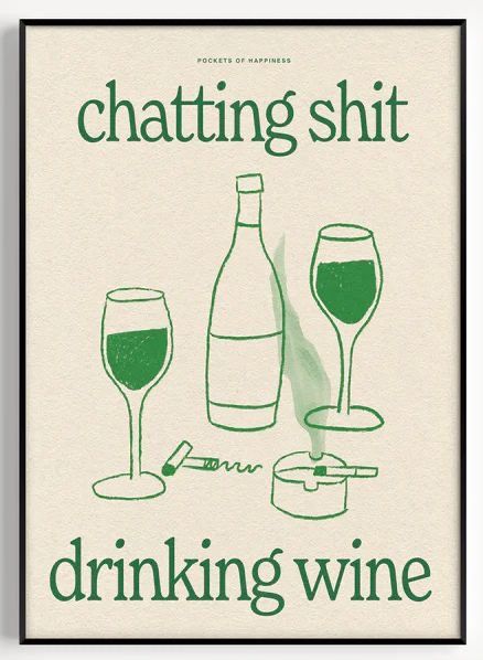 Drinks Graphic Design, Drinking Graphics, Drinking Posters, Wine Poster Design, Wine Graphic Design, Drinking Poster, Drink Posters, Wine Illustration, Drinks Poster