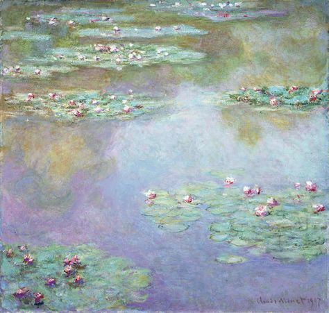 Boston Museum Of Fine Arts, Water Lilies Painting, Claude Monet Water Lilies, Claude Monet Paintings, Water Lily Pond, Monet Water Lilies, Monet Art, Water Lilly, Monet Paintings