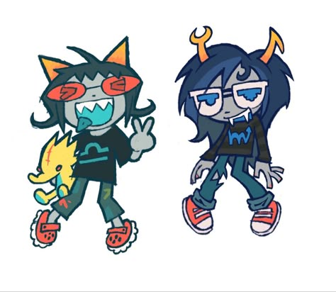 Terezi Pyrope, Vriska Serket, Homestuck Fanart, Vast Error, Home Stuck, Stuck At Home, Homestuck, On Tumblr, Art Style